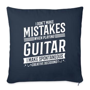 Guitar Player Musical Instrument Music Guitarist - Sofa pillowcase 17,3'' x 17,3'' (45 x 45 cm) - navy - Front