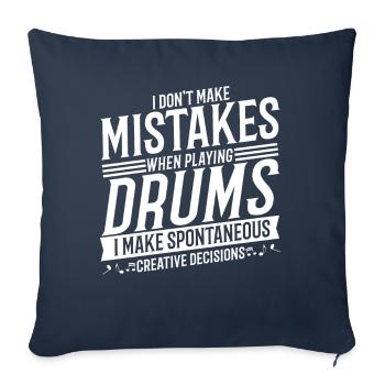 Drummers Musical Instrument Music Percussion - Sofa pillowcase 17,3'' x 17,3'' (45 x 45 cm) - navy - Front