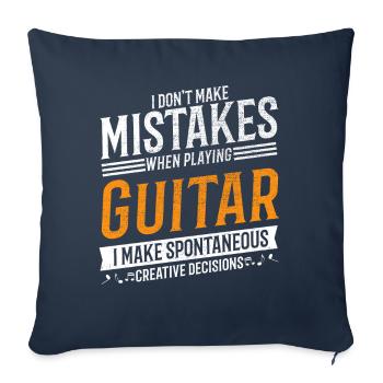 Guitar Music Lovers Creative Guitarist - Sofa pillowcase 17,3'' x 17,3'' (45 x 45 cm) - navy - Front