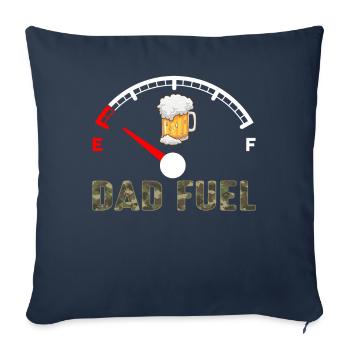 Dad Fuel Beer Dad Fathers Day - Sofa pillowcase 17,3'' x 17,3'' (45 x 45 cm) - navy - Front