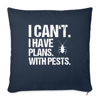 Pest Control Exterminator Exterminator - Sofa pillowcase 17,3'' x 17,3'' (45 x 45 cm) - navy - Front
