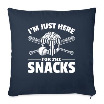 Popcorn Baseball Snack Food Lovers - Sofa pillowcase 17,3'' x 17,3'' (45 x 45 cm) - navy - Front