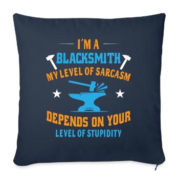 I´m a blacksmith - Sofakissenbezug 45 x 45 cm - Navy - Vorne