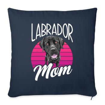 Schwarzer Labrador Labrador Mama - Sofakissenbezug 45 x 45 cm - Navy - Vorne
