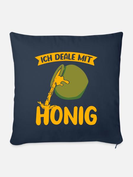 Ich deale mit Honig - Sofakissenbezug 45 x 45 cm - Navy