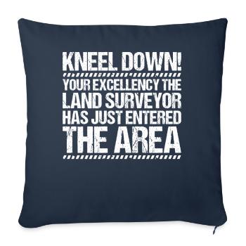 Vermessungstechniker Vermesser Land Surveyor - Sofa pillowcase 17,3'' x 17,3'' (45 x 45 cm) - navy - Front