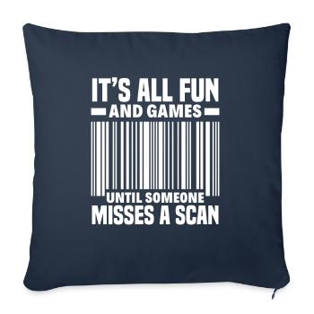 Funny Letter Deliverer Post Post Gifts - Sofa pillowcase 17,3'' x 17,3'' (45 x 45 cm) - navy - Front