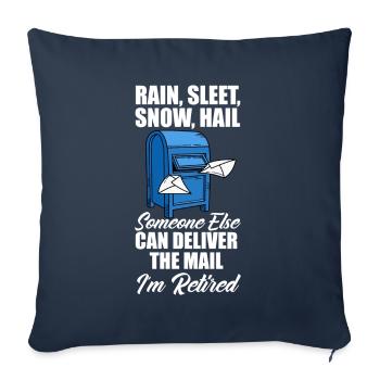 Funny Letter Deliverer Post Post Gifts - Sofa pillowcase 17,3'' x 17,3'' (45 x 45 cm) - navy - Front
