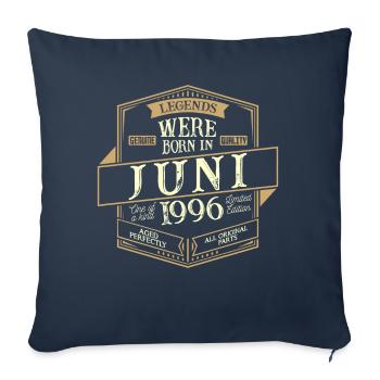 June 1996 Birthday Man - Sofa pillowcase 17,3'' x 17,3'' (45 x 45 cm) - navy - Front