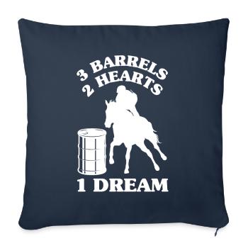 Fun Horse Racing Horse Racing Gift Idea - Sofa pillowcase 17,3'' x 17,3'' (45 x 45 cm) - navy - Front