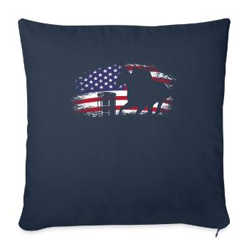 Fun Horse Racing Horse Racing Gift Idea - Sofa pillowcase 17,3'' x 17,3'' (45 x 45 cm) - navy - Front