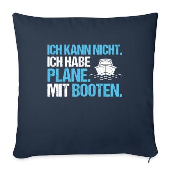 Bootsbauer Bootsbau Schiffbauer Schiffbau Boote - Sofakissenbezug 45 x 45 cm - Navy - Vorne