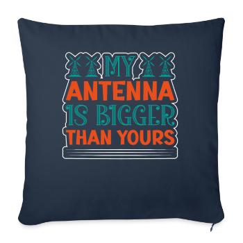 My Antenna is bigger than yours - Sofakissenbezug 45 x 45 cm - Navy - Vorne