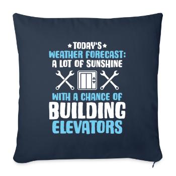 Elevator Fitter Elevator Mechanic Elevator Mechanic - Sofa pillowcase 17,3'' x 17,3'' (45 x 45 cm) - navy - Front