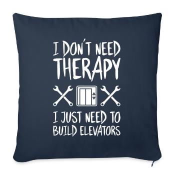 Elevator Fitter Elevator Mechanic Elevator Mechanic - Sofa pillowcase 17,3'' x 17,3'' (45 x 45 cm) - navy - Front
