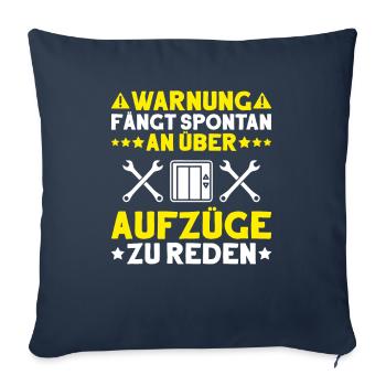 Elevator Fitter Elevator Mechanic Elevator Mechanic - Sofa pillowcase 17,3'' x 17,3'' (45 x 45 cm) - navy - Front