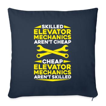 Elevator Fitter Elevator Mechanic Elevator Mechanic - Sofa pillowcase 17,3'' x 17,3'' (45 x 45 cm) - navy - Front