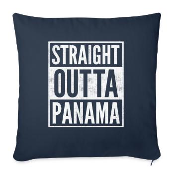 Funny Panama Panamanian Panamanian Gift - Sofa pillowcase 17,3'' x 17,3'' (45 x 45 cm) - navy - Front