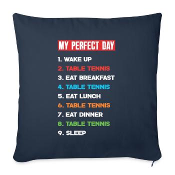Fun Table Tennis Gift - Sofa pillowcase 17,3'' x 17,3'' (45 x 45 cm) - navy - Front