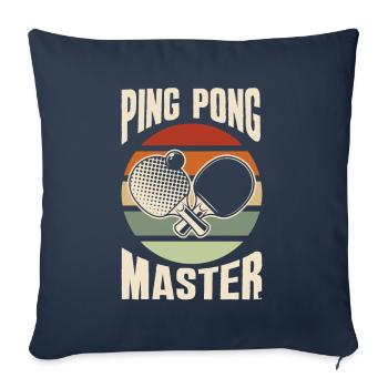 Fun Table Tennis Gift - Sofa pillowcase 17,3'' x 17,3'' (45 x 45 cm) - navy - Front