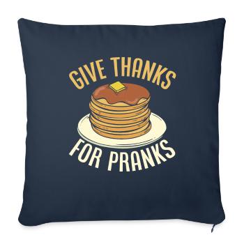 Funny Pancake Pancakes Gift - Sofa pillowcase 17,3'' x 17,3'' (45 x 45 cm) - navy - Front