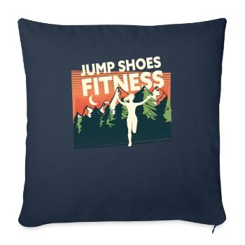 Jump Shoes Fitness Fitness Femme - Housse de coussin décorative 45 x 45 cm - bleu marine - Devant