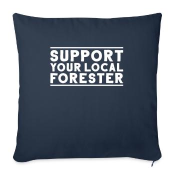 Forester Forestry Forester Forest Worker Forest - Sofa pillowcase 17,3'' x 17,3'' (45 x 45 cm) - navy - Front
