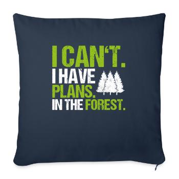 Forester Forestry Forester Forest Worker Forest - Sofa pillowcase 17,3'' x 17,3'' (45 x 45 cm) - navy - Front