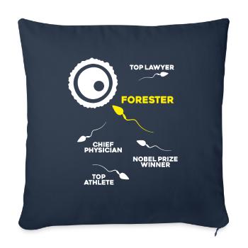Forester Forestry Forester Forest Worker Forest - Sofa pillowcase 17,3'' x 17,3'' (45 x 45 cm) - navy - Front