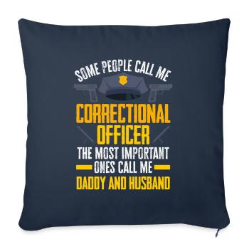 Prison Guard Correctional Officer - Sofa pillowcase 17,3'' x 17,3'' (45 x 45 cm) - navy - Front