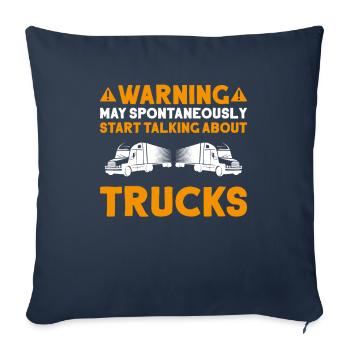 Truck Driver Truck Driver Professional Driver Trucker - Sofa pillowcase 17,3'' x 17,3'' (45 x 45 cm) - navy - Front