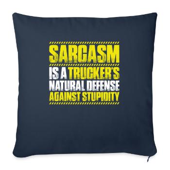 Truck driver Truck driver Professional driver Trucker - Sofa pillowcase 17,3'' x 17,3'' (45 x 45 cm) - navy - Front