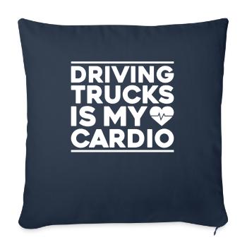 Truck driver Truck driver Professional driver Trucker - Sofa pillowcase 17,3'' x 17,3'' (45 x 45 cm) - navy - Front