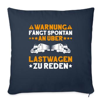 Truck driver Truck driver Professional driver Trucker - Sofa pillowcase 17,3'' x 17,3'' (45 x 45 cm) - navy - Front