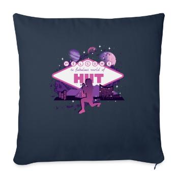 Fabulous world of HIIT - Sofa pillowcase 17,3'' x 17,3'' (45 x 45 cm) - navy - Front