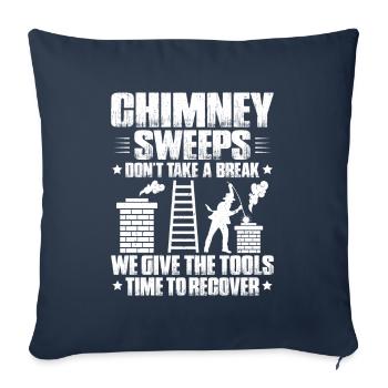 Schornsteinfeger Kaminkehrer Chimney Sweep - Sofa pillowcase 17,3'' x 17,3'' (45 x 45 cm) - navy - Front