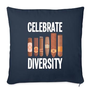 Drôle de cigare fumer Cigar Smoker Cadeau - Housse de coussin décorative 45 x 45 cm - bleu marine - Devant