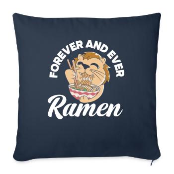 Forever Ramen Funny Ramen - Sofa pillowcase 17,3'' x 17,3'' (45 x 45 cm) - navy - Front