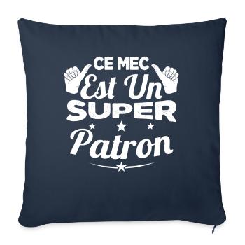 Ce Mec Est Un Super Patron - Housse de coussin décorative 45 x 45 cm - bleu marine - Devant