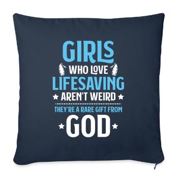 Lifeguard Water Rescue Lifesaver - Sofa pillowcase 17,3'' x 17,3'' (45 x 45 cm) - navy - Front