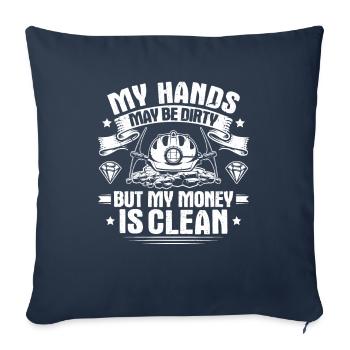 Geologie Geologe Geologist Geology Geologin - Sofakissenbezug 45 x 45 cm - Navy - Vorne