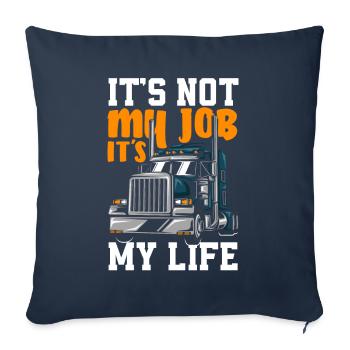 Truck Driver Trucker Truck Driver Driver - Sofa pillowcase 17,3'' x 17,3'' (45 x 45 cm) - navy - Front