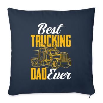 Truck Driver Trucker Truck Driver Driver - Sofa pillowcase 17,3'' x 17,3'' (45 x 45 cm) - navy - Front