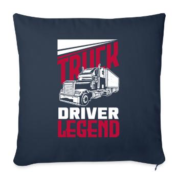 Truck Driver Trucker Truck Driver Driver - Sofa pillowcase 17,3'' x 17,3'' (45 x 45 cm) - navy - Front