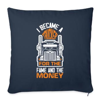 Truck Driver Trucker Truck Driver Driver - Sofa pillowcase 17,3'' x 17,3'' (45 x 45 cm) - navy - Front