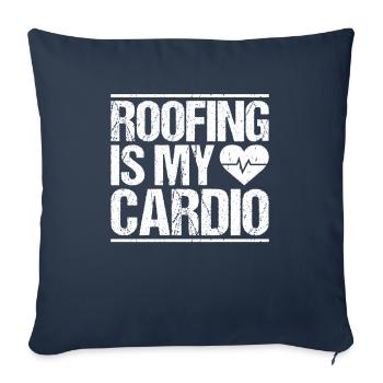 Dachdecker Dachdeckerei Dachdecken Roofer Roofing - Sofa pillowcase 17,3'' x 17,3'' (45 x 45 cm) - navy - Front
