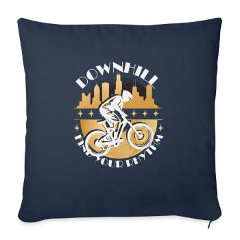 Downhill Rhythm - Sofakissenbezug 45 x 45 cm - Navy - Vorne