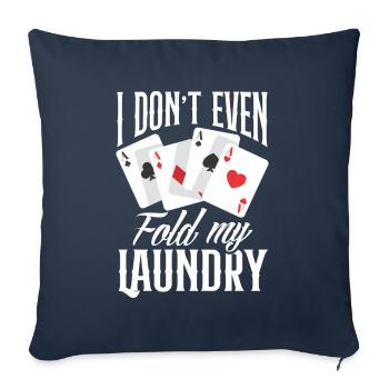 Poker Player Poker Player Poker Gift - Sofa pillowcase 17,3'' x 17,3'' (45 x 45 cm) - navy - Front