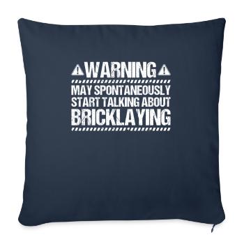 Maurer Maurermeister Mauerwerk Bricklayer Mason - Sofa pillowcase 17,3'' x 17,3'' (45 x 45 cm) - navy - Front