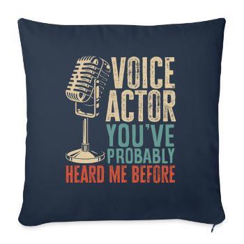 Drôle d’acteur Actrice Cadeau - Housse de coussin décorative 45 x 45 cm - bleu marine - Devant